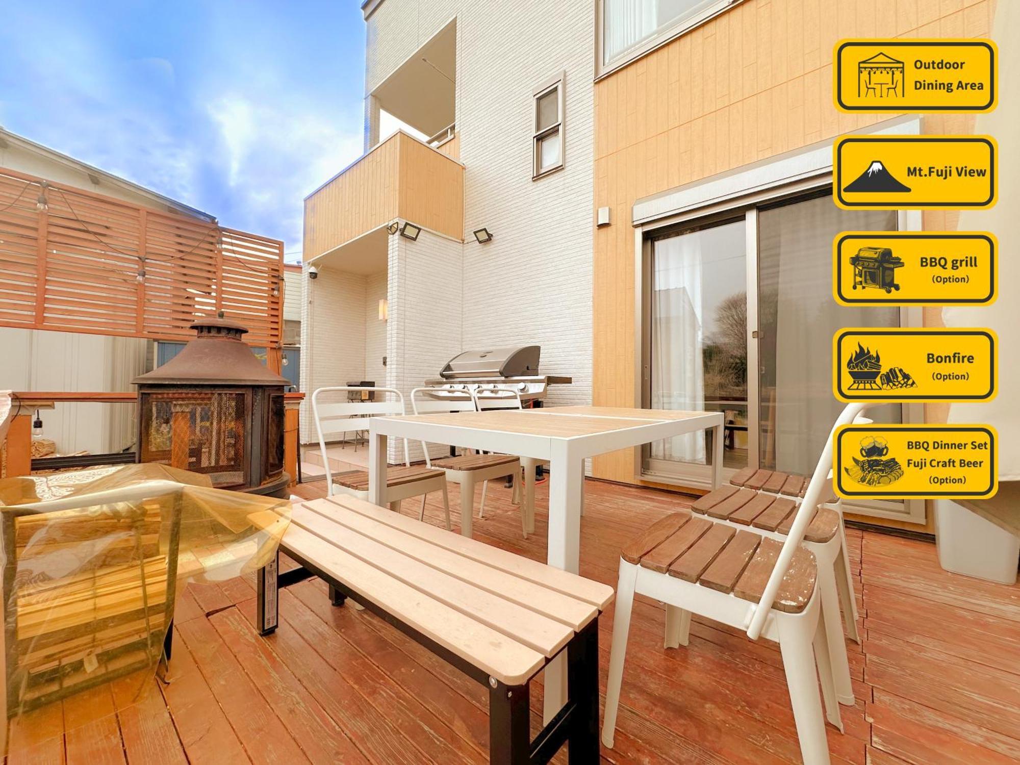 ヴィラ山間堂grandvilla Mt Fuji View Bbq Bonfire Annovillas Sankando Fujikawaguchiko Ngoại thất bức ảnh